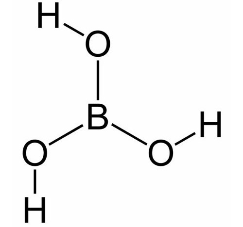 Boric acid is a low hazard substance.