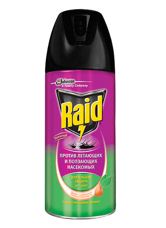 Raid flying and crawling insect spray