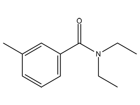 DEET (dietyltoluamid): kemisk struktur