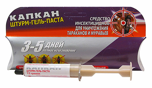 Storm gel-paste for extermination of cockroaches and ants