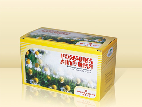 Chamomile in filter bags
