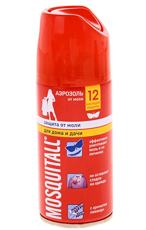 Mosquitall aerosol - one of the best in the fight against the dress (coat) moth