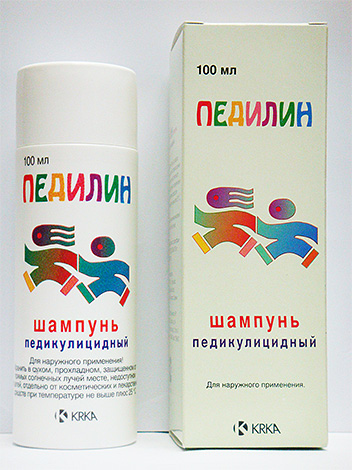 Pedilin shampoo is used to treat both the head and clothing for lice