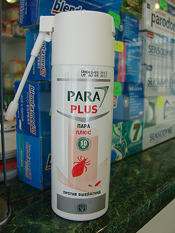 Para Plus aerosol can conveniently handle infected areas of the body
