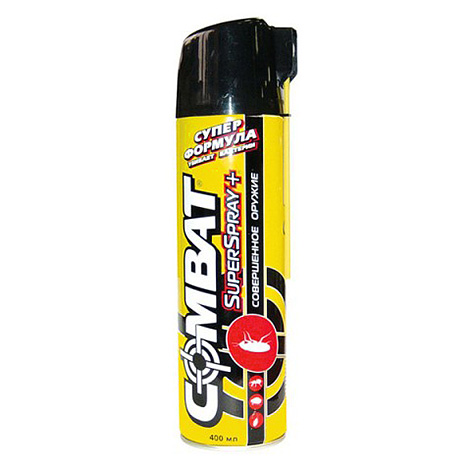 Combat Superspray aerosol je úspěšně používán v každodenním životě, aby se zbavil štěnice domácí a dalšího plazivého hmyzu