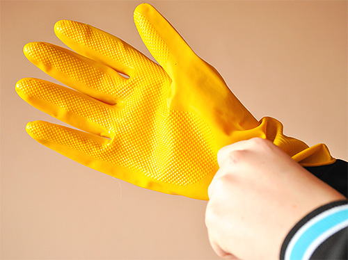 Be sure to use personal protective equipment when treating the room.