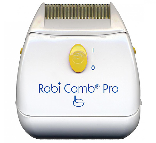 Avancerad version av kam Robi Comb Pro - ger också destruktion av löss genom elektrisk urladdning