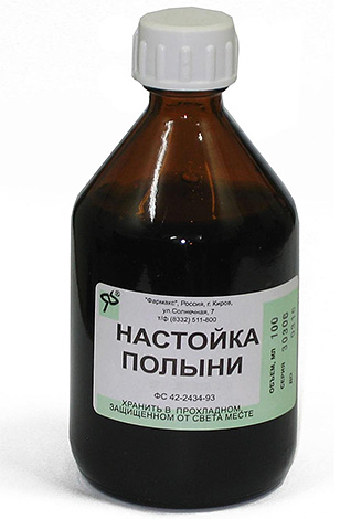 In pharmacies you can find tincture of wormwood that is already ready for use.