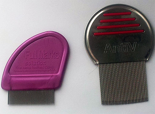Modern lice combs allow you to comb not only insects themselves, but also nits from the hair