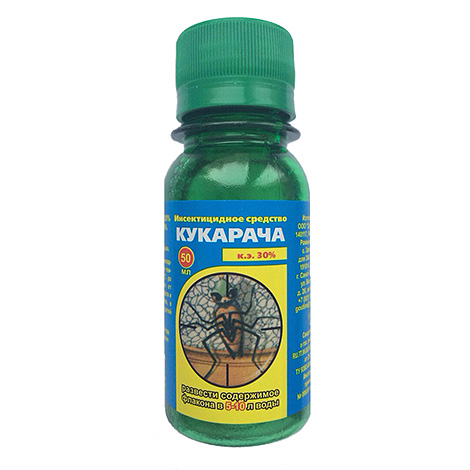 Exempel: Cukaracha bedbug botemedel har en ganska hög effekt mot parasiter, men det har också en mycket obehaglig lukt.