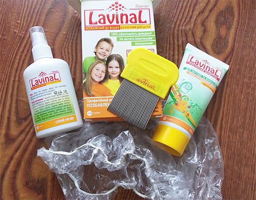 The composition of the spray lice lavinal contains natural ingredients