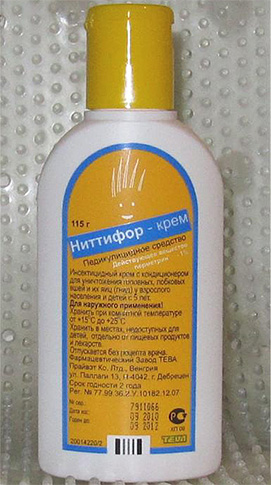 The composition of funds for lice Nittifor is effective insecticide permethrin