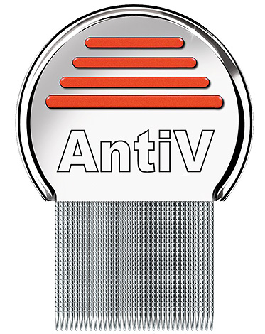 AntiV comb - a very effective tool for removing lice and nits from hair