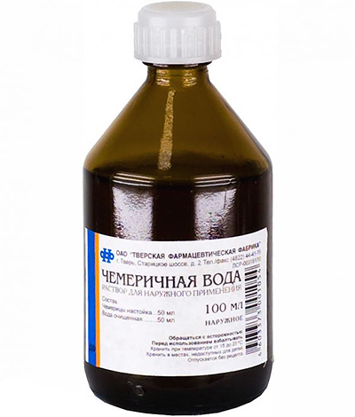 Chemerichnaya vatten populärt bland människor för behandling av löss