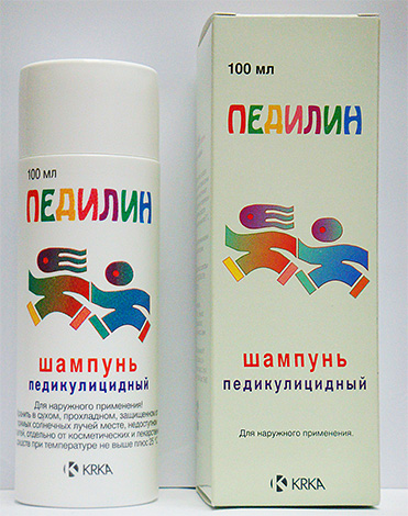 Pediculicidal shampoo Pedilin contains at once two insecticides of different chemical nature