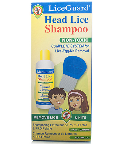 LiceGuard shampoo has low toxicity for both humans and lice.