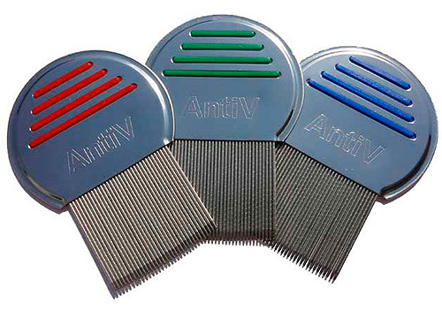 AntiV comb effectively removes both lice and nits from hair