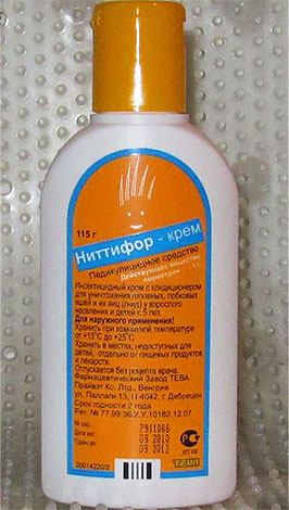 Nittifor lice cream används för barn från 5 år