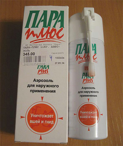 ParaPlus Spray - kills lice and nits