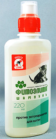 Shampoo Phytoelitis from fleas for kittens