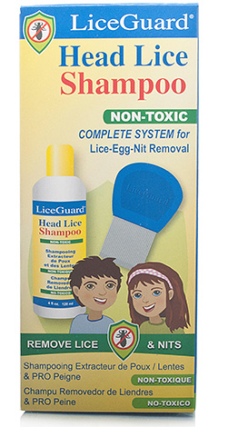 To loosen the nits to the hair, use LiceGuard shampoo