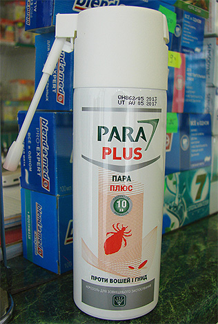 Aerosol Para Plus (Para Plus) is able to destroy nits and lice