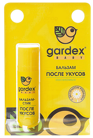 Balsam Gardex Baby is suitable as a first aid if your child is bitten, for example, a mosquito