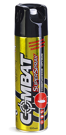 Combat Superspray aerosol is very easy to use.