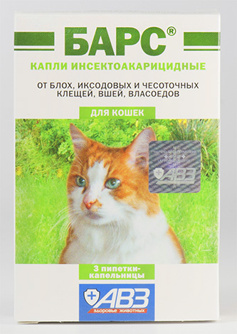 Drops from fleas Leopard also suitable for treating cats from lice