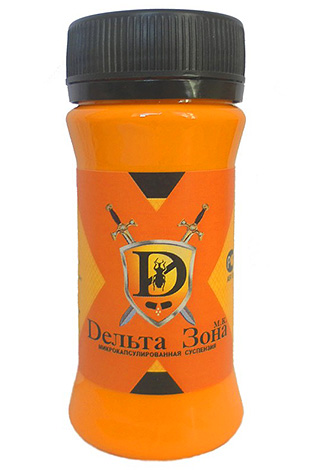 A powerful, odorless insecticidal agent can be added to the bait, for example, Delta Zone