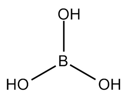 Chemical formula of boric acid