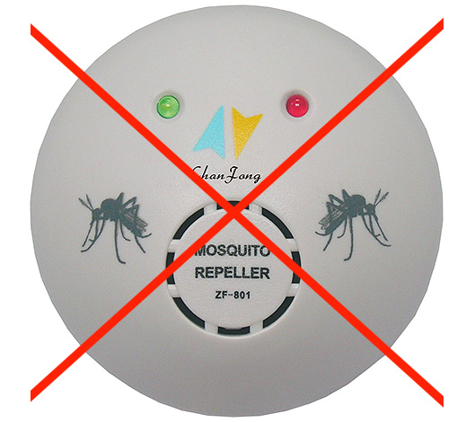 Az elektromos exterminátorokkal ellentétben az ultrahangos repellerek hatástalanok a csótányok, az ágyak és a legtöbb más rovarok ellen.