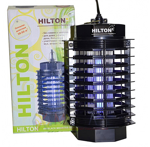 Lampa Hilton Black Monster GP-4 är lämplig för skydd mot insekter i ett litet rum.