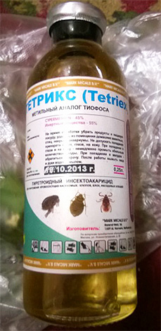 Medel för destruktion av insekter Tetriks
