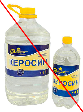 It is strictly not recommended to use kerosene and other flammable liquids in the fight against insects in the apartment.