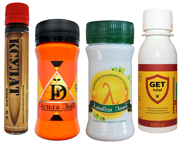 Examples of insecticides adapted for domestic use.