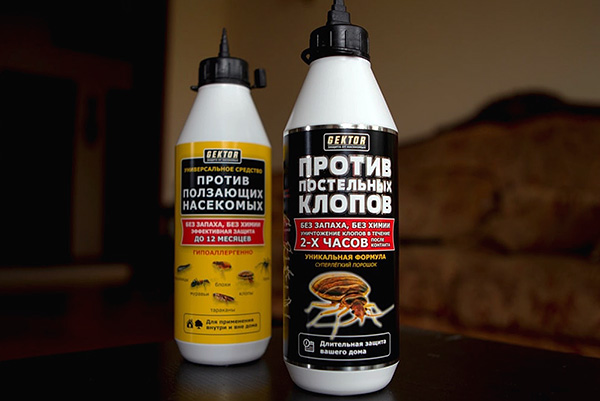 Insecticidal preparations Hector for the destruction of bedbugs and other crawling insects ...