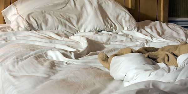 En favoritplats för dammkvalster i huset är sängkläder och sovfaciliteter i allmänhet.