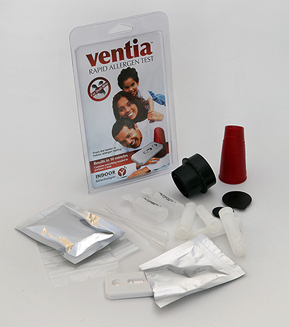 Ventia test system - allows you to detect the presence of tick-borne allergens in the house.