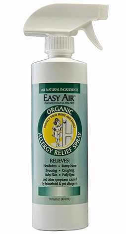 Easy Air Spray kan döda mätta allergener som finns i damm.